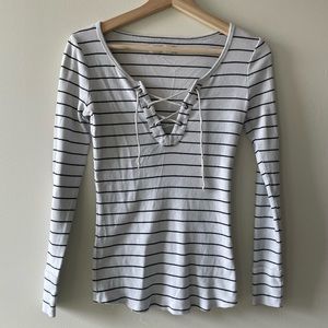 Abercrombie & Fitch Lace Up Top